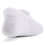 Under Armour Womens Breathe Lite Ultra Low Socks 3 Pack, (100) White/White/Mod Gray, Large