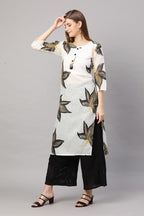 Gosriki Women Cotton Blend Regular Kurti