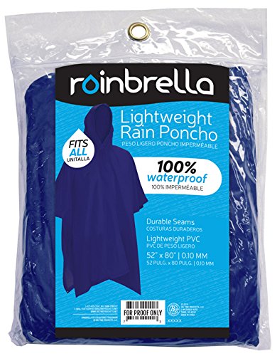 LIGHTWEIGHT RAIN PONCHO (Pack of 1)