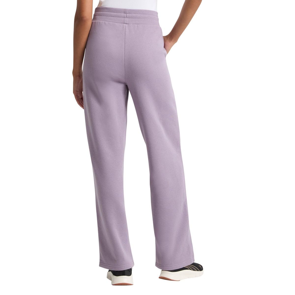 PUMA Women's Fleece Sweat Pants for Women's Straight Legs Winter Sweatpants (Purple, XL)