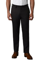 Louis Philippe Men Mid Rise Slim Pants (Lptfmslb109377_Black 2, 30)