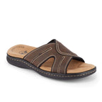 Dockers Mens Sunland Casual Slide Sandal Shoe, Dark Brown, 13 M