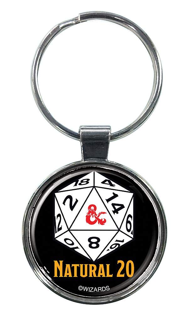Dungeons & Dragons 814252 Natural 20 Keychain