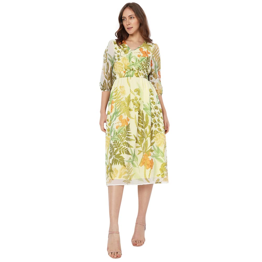 Vero Moda Flared Dress (257171101_Celery_S_)