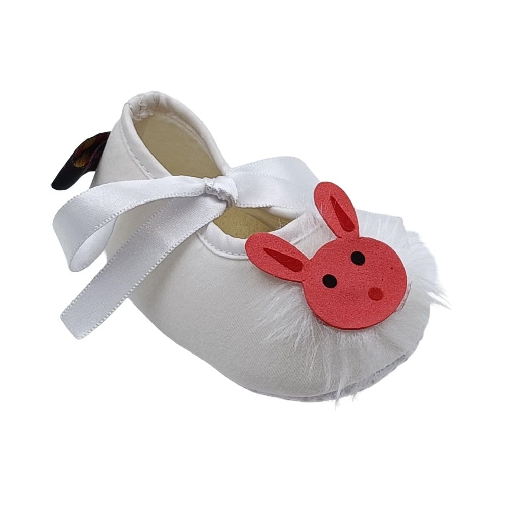 Rsmart, Cute White Baby Shoes With Bunny Decoration 18-24
