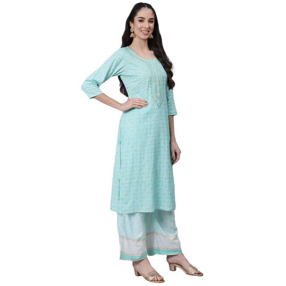 Anubhutee Women Kurta Palazzo With Dupatta Set