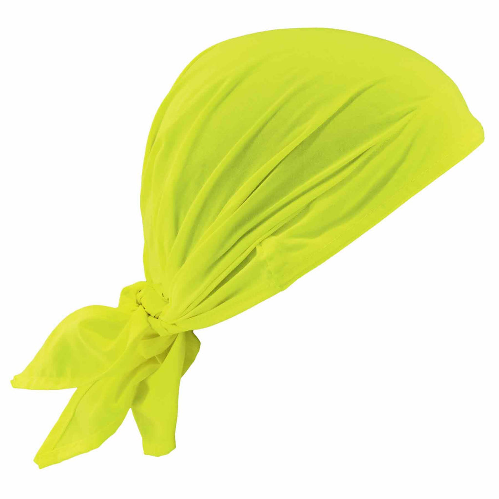 Ergodyne Chill-Its 6710 Evaporative Polymer Cooling Dew Rag, Lime