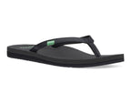 Sanuk Women's Yoga Joy Sandal, Black, 8 M US