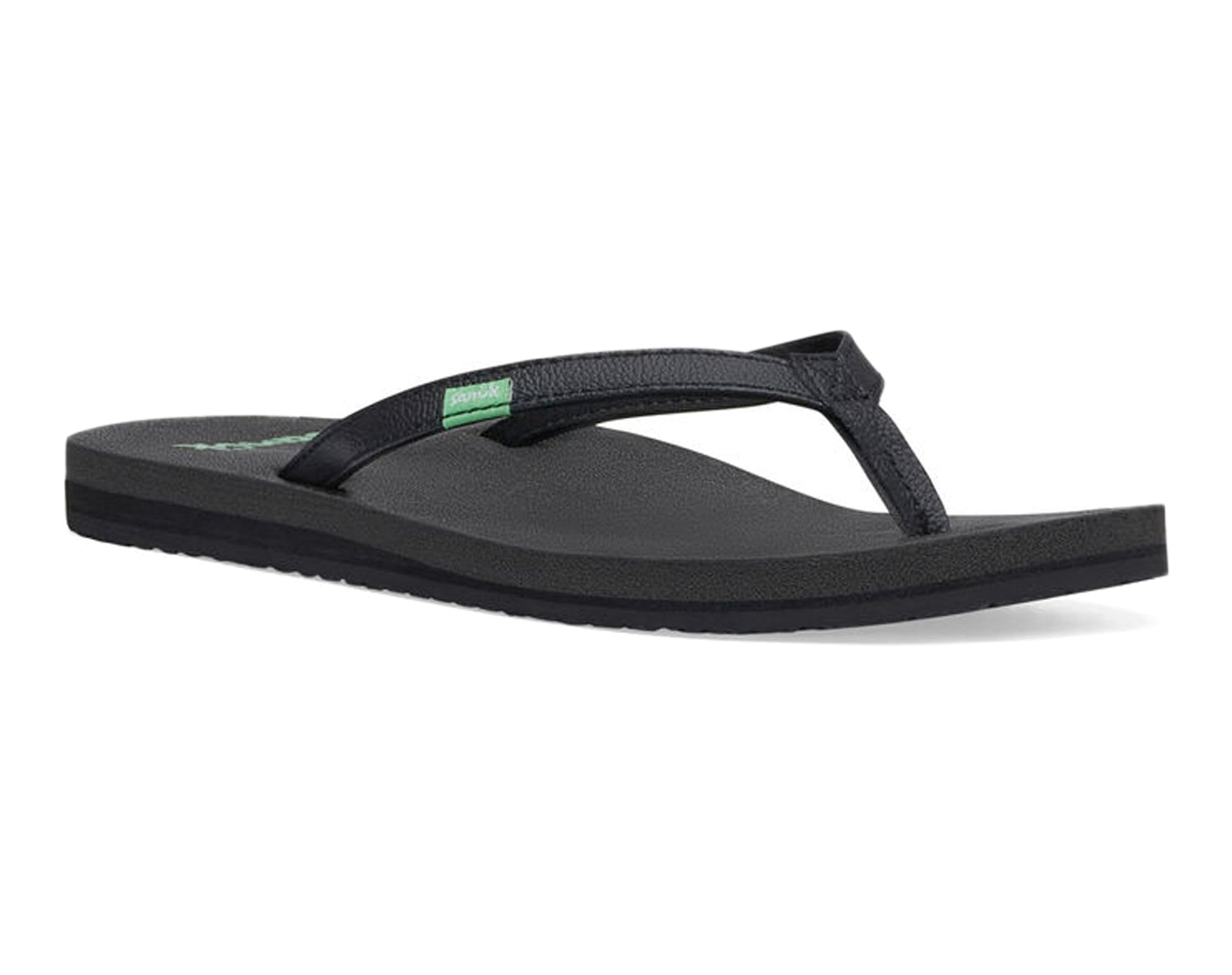 Sanuk Women's Yoga Joy Sandal, Black, 8 M US