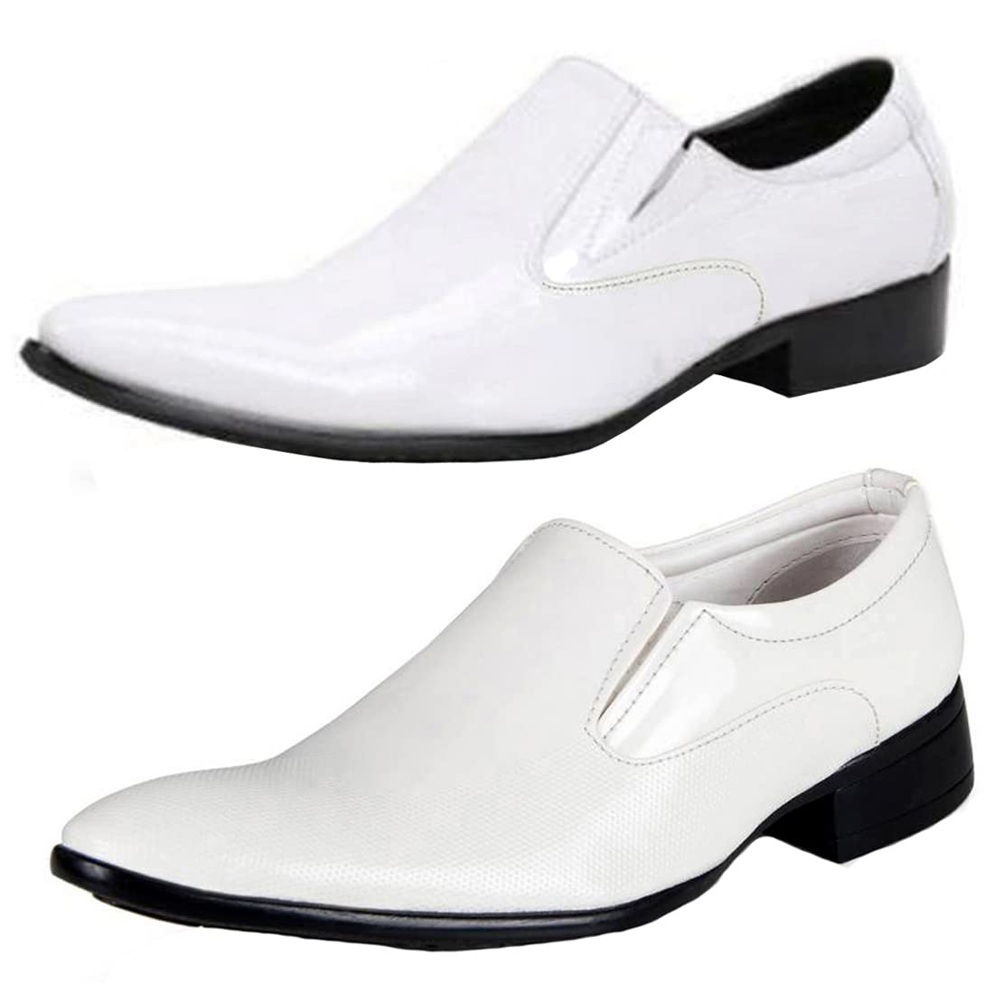 Latest Trendy Formal Shoes/Party Shoes/ 2 Shoes Combo with Free Belt for Men and Boys (BAZAAR8923_VTR401Wht) Multicolor 8