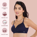 Nykd (Nyb198 Cotton Lightly Padded & Non Wired T-Shirt Bra For Women | Medium Coverage Bra With Soft Detachable Straps | Ideal F