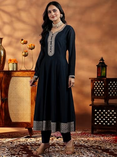 Libas WomenS Silk Blend Kurta Set (48837H