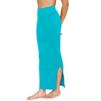 Zivame All Day Seamless Mermaid Saree Shapewear with Removable Drawcord for Women - Turq Blue