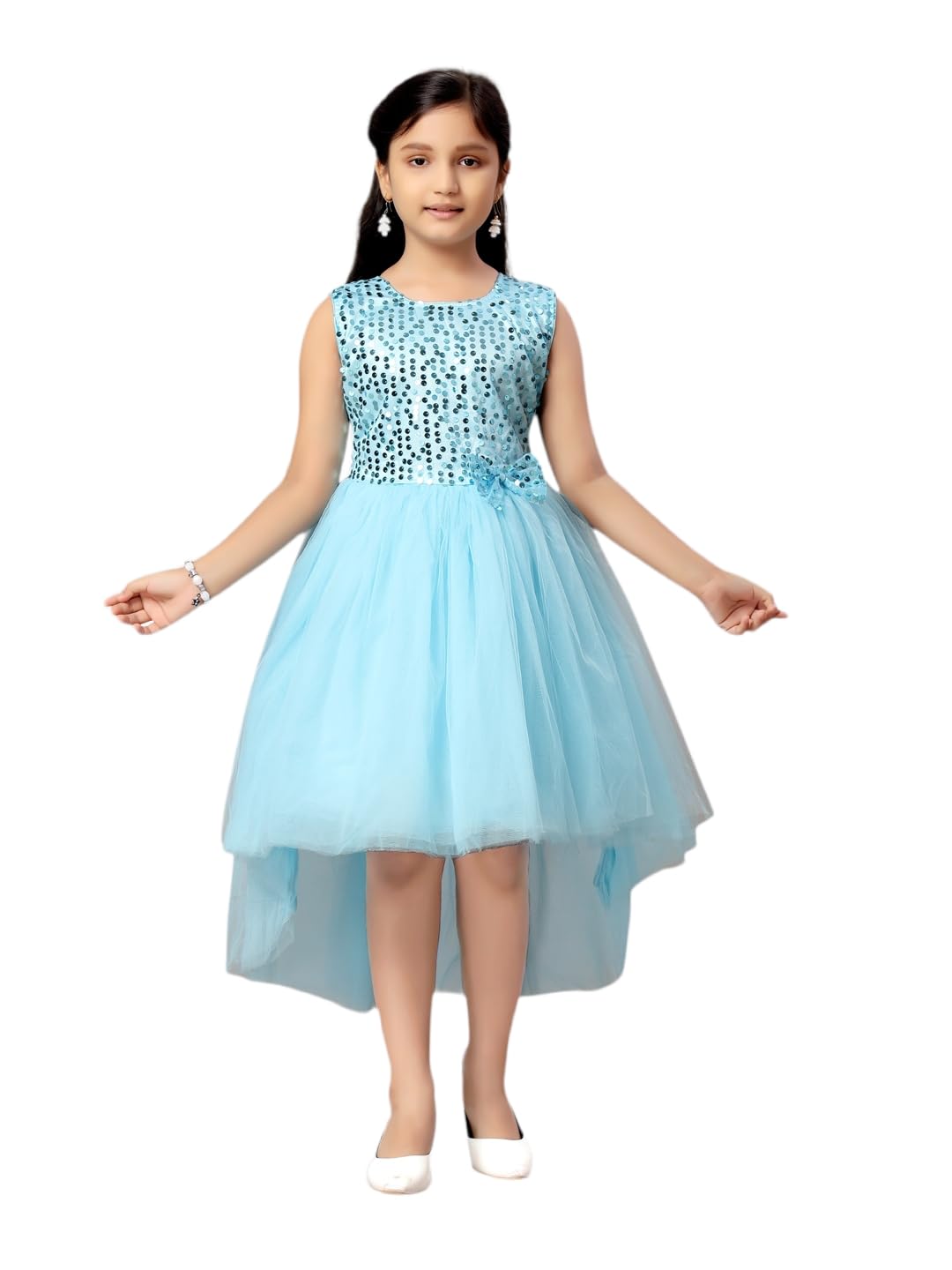 Aarika Girls Firozi Color Frock (Jly_Fk_3011_Firozi_32)