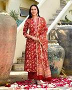 FABNEX Cotton Blend Kurta Set For Women | Women Kurta | Women Kurta Sets Kurtis | Women Kurta Pant Set | Women Kurta Pant Set Wo