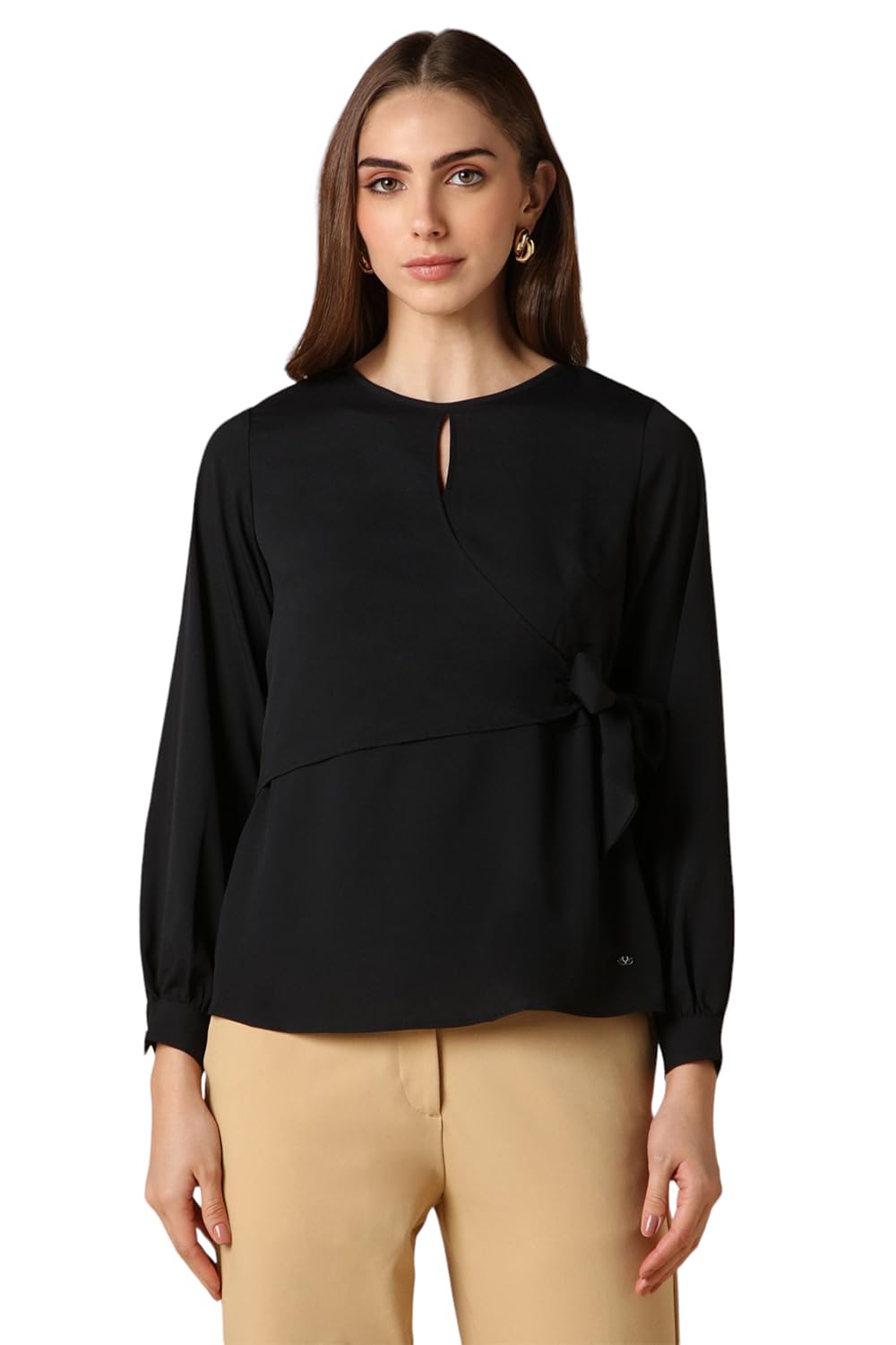 Allen Solly Women Solid Formal T-Shirt