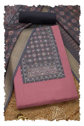 Soch Women Vatican Silk Ethnic Motifs Unstitched Dress Material with Zari