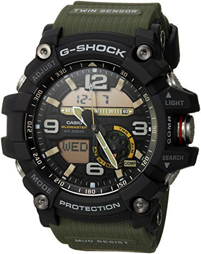 Casio Mens GG-1000-1A3CR Mudmaster G-SHOCK Quartz Casual Watch, Green