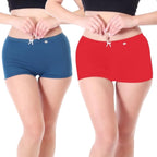 Xjarvis Ladybay WomenS High Coverage Combed Cotton Stretch Boy Shorts Mid Waist Seamless Brief Boxer Underwear Moisture Wicking