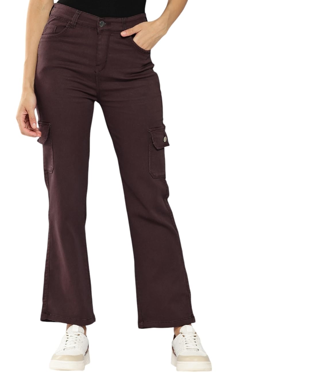 Aarika Girls Casual Brown Colour Solid Denim Jeans-(12-15 Years)-(DN-PANT-AD-1649-BROWN-32)