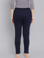 Lyra Solid Women Navy Blue Track Pants