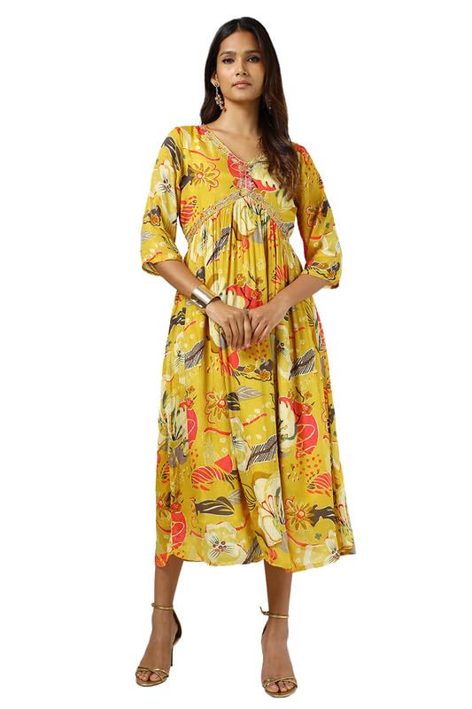 Soch Women Chinon Floral Print Dress