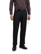 The Indian Garage Co Mens Regular Fit Self Design Formal Trousers Sweater