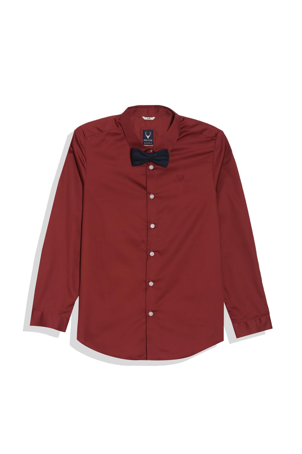 Allen Solly Boys Slim Fit Solid Full Sleeve Party T-Shirt