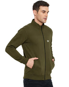 Eyebogler Mens Henley Neck Full Sleeves Regular Fit Solid Jacket