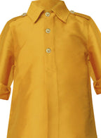 A.T.U.N. (ALL THINGS UBER NICE) Boy's Polyester Solid Full Sleeve Pathani Suit Set | Kurta and Pyjama Set | Ethnic Clothing Set for Festival and Special Occasion | 2 Piece Set