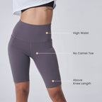 BlissClub Women The Ultimate Cycling Shorts| Cycling Shorts for Women| High-Waist| 3 Pockets| Squat-Proof | Cloudsoft Fabrics |