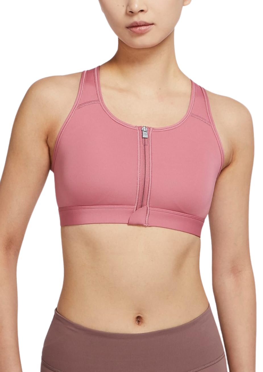 Nike Swsh Zip Front Women Running Sports Bras