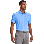 Under Armour Men's Tech Golf Polo, Carolina Blue (475)/Pitch Gray, 4X-Large Tall