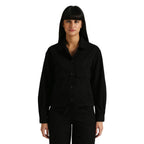 Pepe Jeans WomenS Solid Regular Fit Shirt (Pl304918_Black