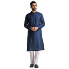 Manyavar Kurta Set For Men, Full Sleeves Mandarin Collar Ethnic MenS Kurta Set For Engagement, Wedding, Party Cotton All Over S