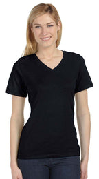 Ladies Relaxed Jersey V-Neck T-Shirt - BERRY - S(D0102H782JP)