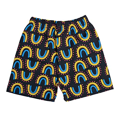 T2F Girls Cotton Printed Shorts(Pack of 5), Assorted, 11-12 Years