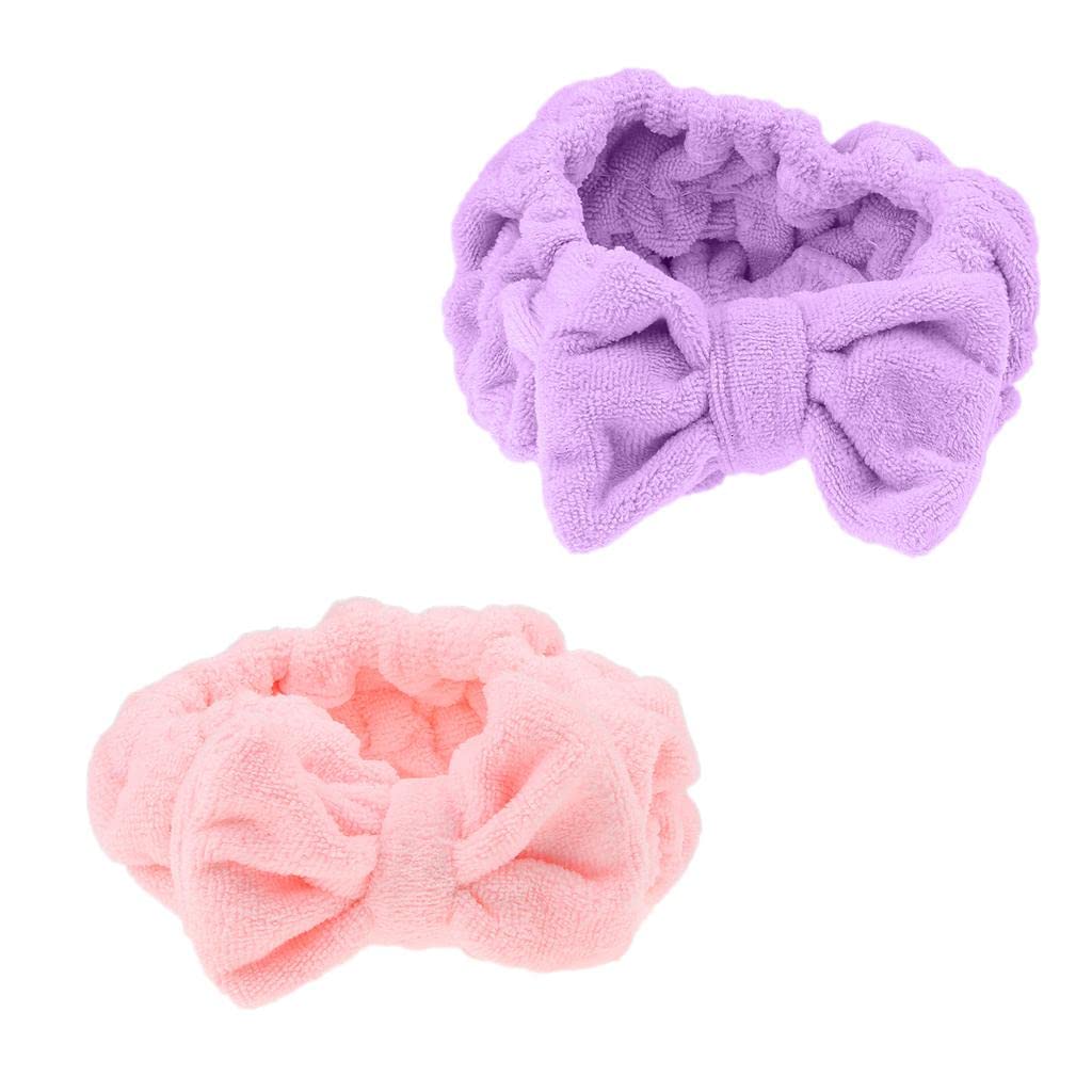 Enakshi 2X Soft Bowknot Makeup Cosmetic Shower Bath Spa Elastic Hair Band Headband|Clothing, Shoes & Accessories | Womens Access 101847.1.