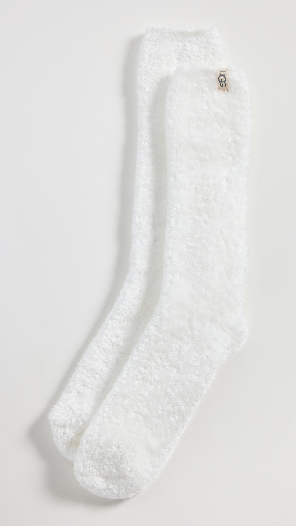UGG Women's Leda Cozy Sock, White, One Size
