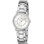 GUESS Ladies 28mm Watch - Silver Tone Bracelet Silver Tone Case White Dial