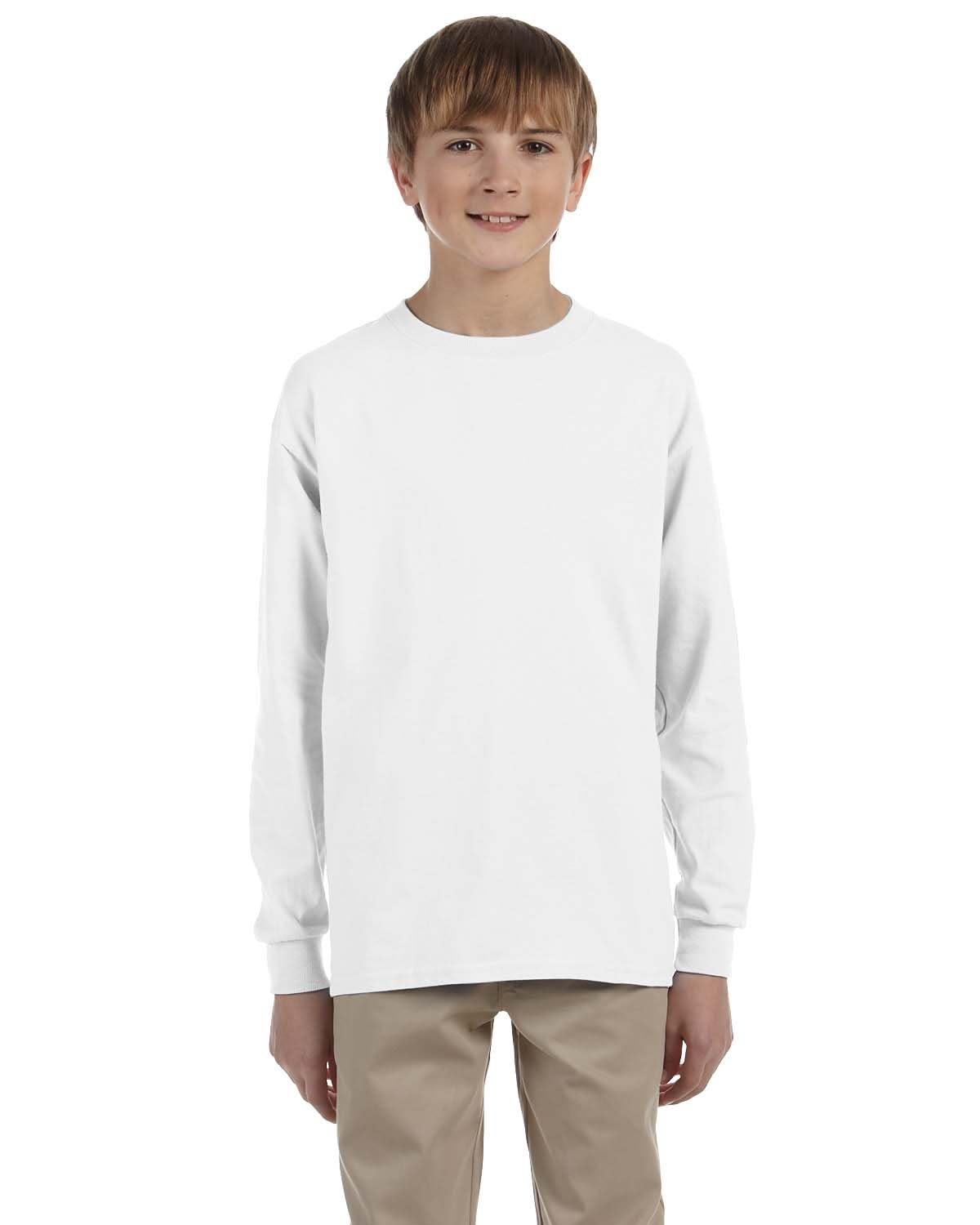 Youth DRI-POWER AcTIVE Long-Sleeve T-Shirt - FOREST gREEN - S(D0102HI3YUg)