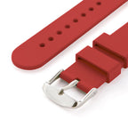 Archer Watch Straps - Silicone Quick Release Soft Rubber Replacement Watch Bands (Venetian Red, 18mm)