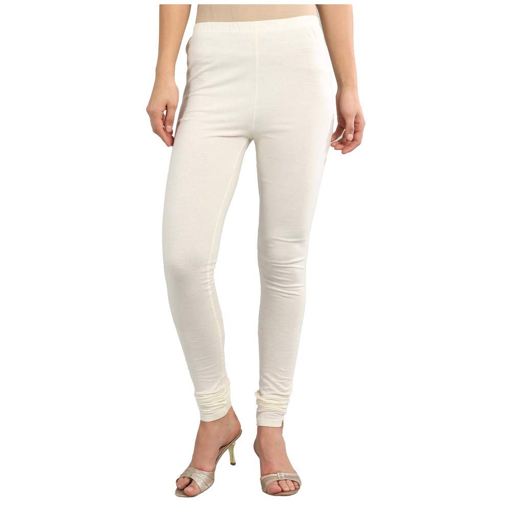 Aurelia Women Regular Fit Churidar Bottom(19Fea60024-600197_White_M)