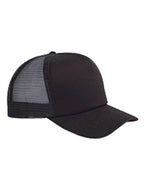 Big Accessories BX010 5-Panel Twill Trucker Cap