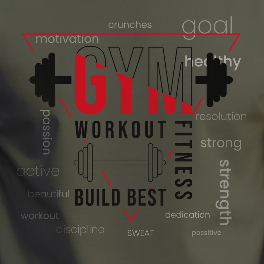Peppyzone MenS Regular Fit Gym Workout Cotton T Shirt For Men