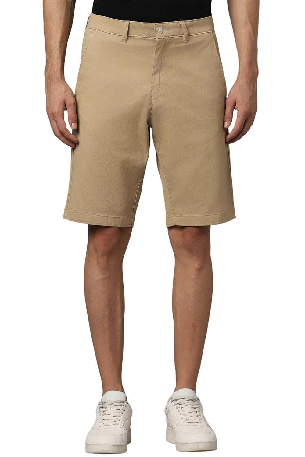 Allen Solly Men Slim Fit Solid Casual Cotton Shorts