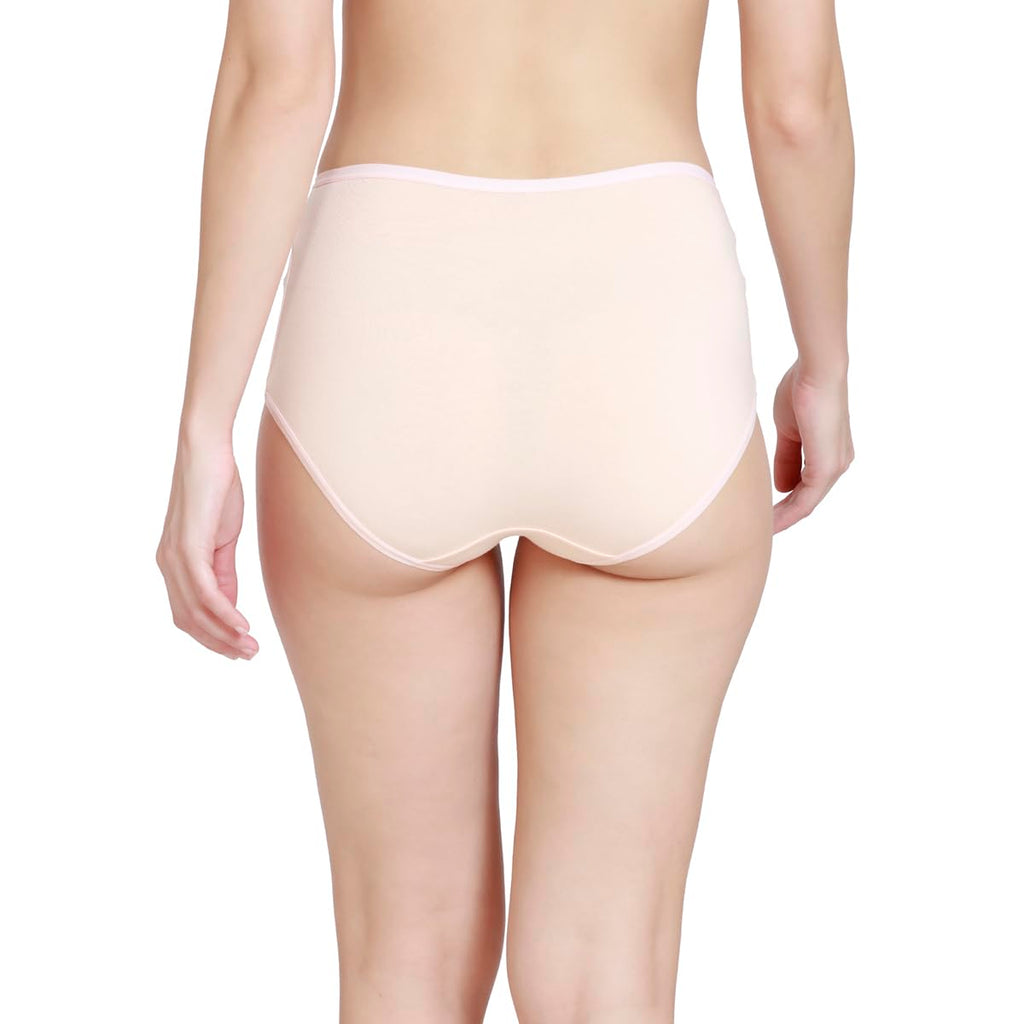 Nykd (Nyp036 Cotton Full Brief Panty Set For Women (Pack Of 3) | High Waist Full Coverage Underwear With Anti Odour Technology |