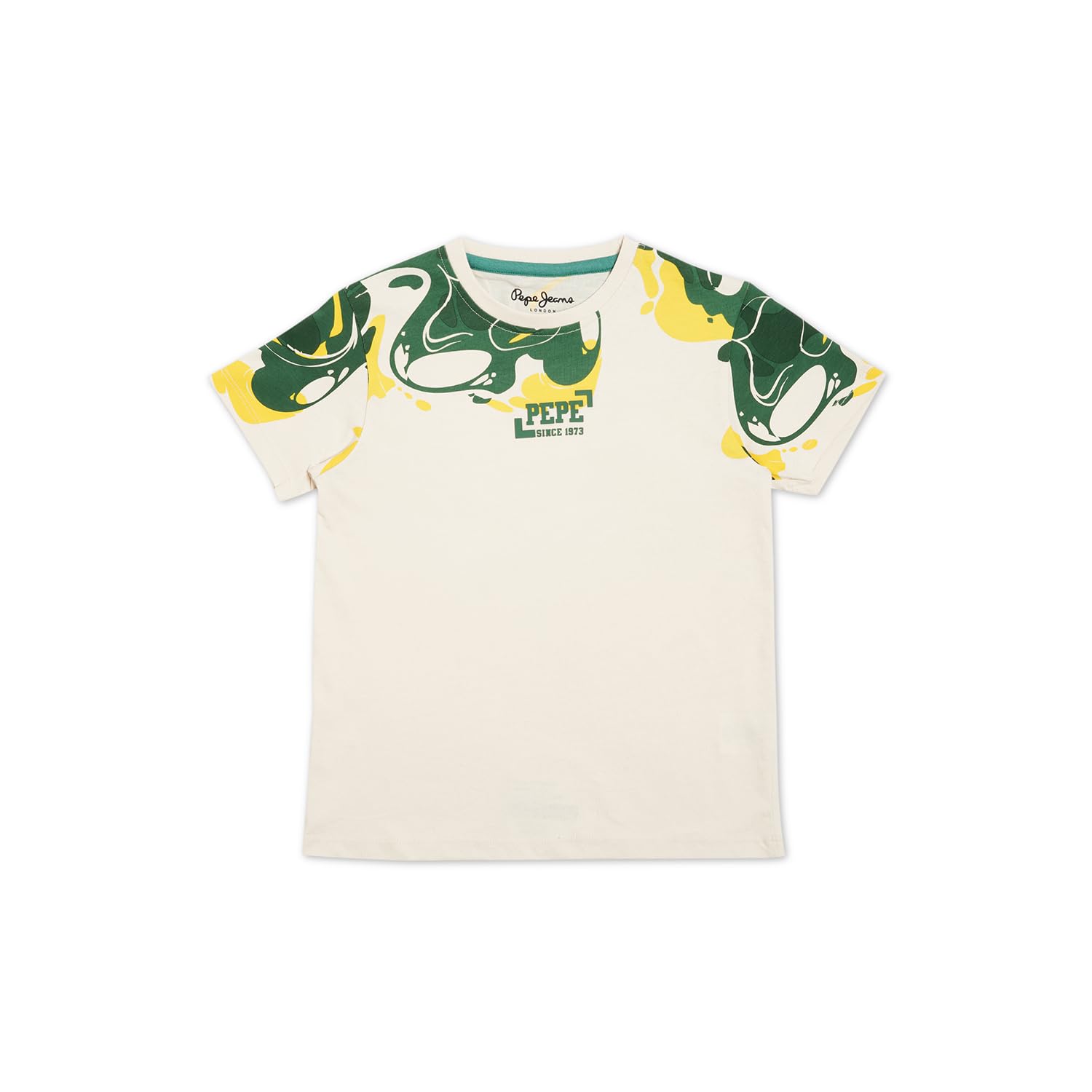 Pepe Jeans BoyS Regular Fit T-Shirt (Pb503870_Ivory White