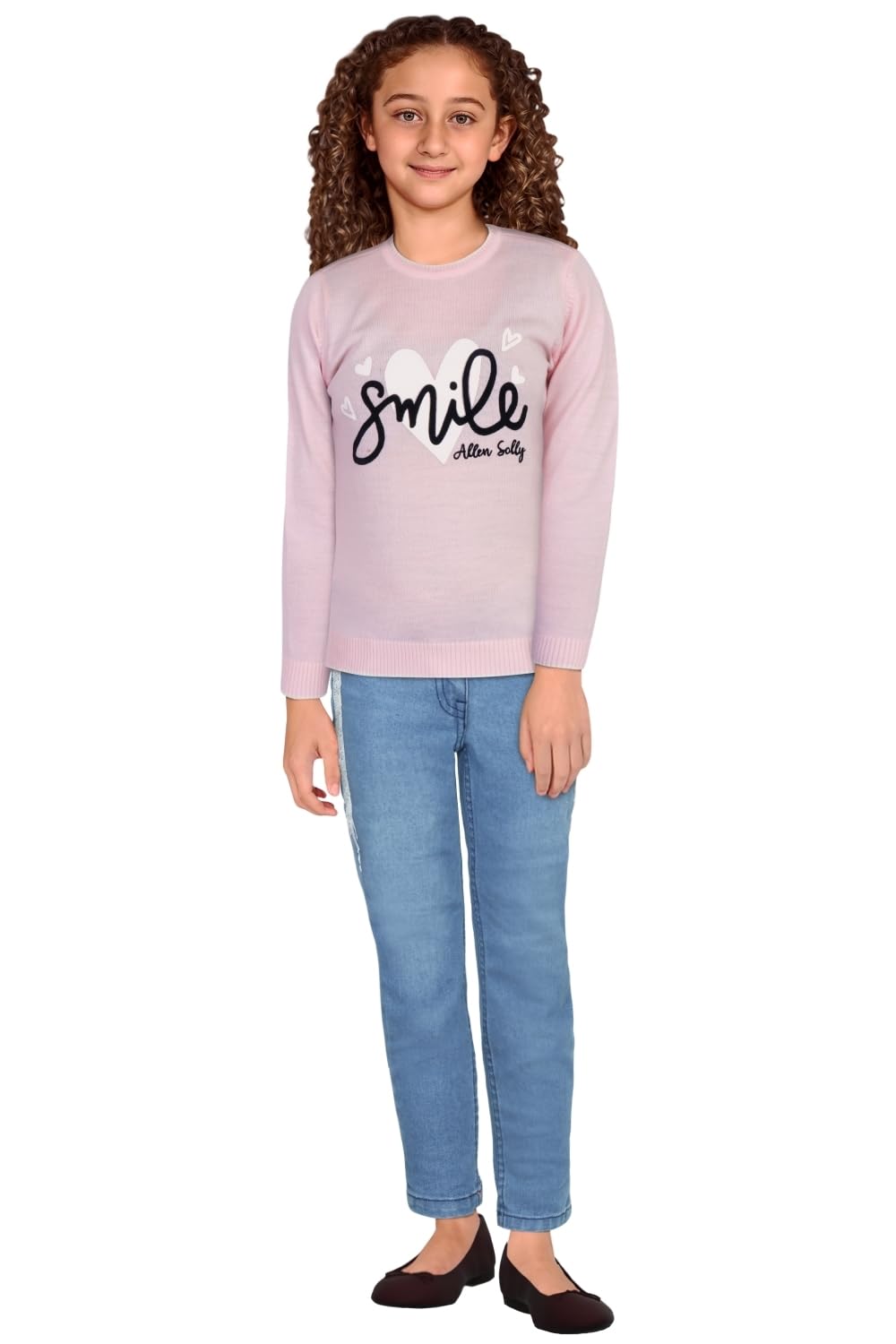 Allen Solly Girls Regular Fit Casual Cotton Pullover