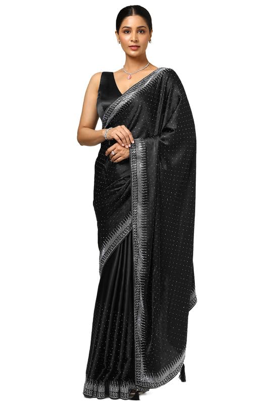 Soch Women Satin Embellished Saree
